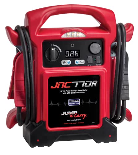Clore Automotive Jump-N-Carry JNC770R 1700 Peak Amp Premium 12 Volt Jump Starter – Red