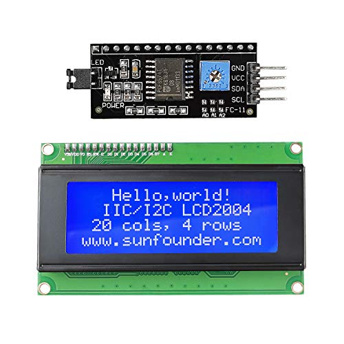 SunFounder IIC I2C TWI Serial 2004 20×4 LCD Module Shield Compatible with Arduino R3 Mega2560
