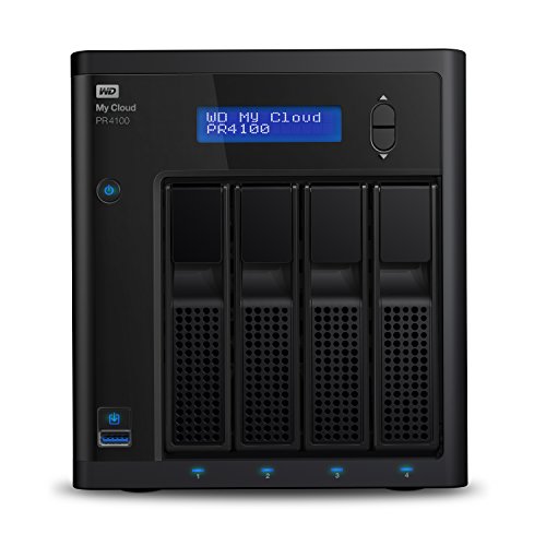 WD 24TB My Cloud Pro Series PR4100 Network Attached Storage – NAS – WDBNFA0240KBK-NESN