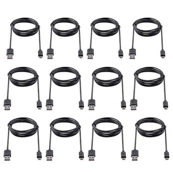 Smays Micro USB Cable Bulk Cord Black 3 ft 12-Pack | The Storepaperoomates Retail Market - Fast Affordable Shopping