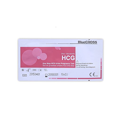 BlueCROSS 10 miu Early Pregnancy test strips (HCG test strips) (20)