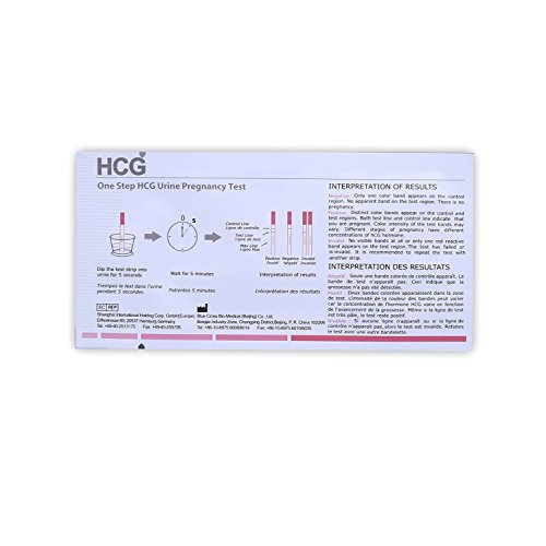 BlueCROSS 10 miu Early Pregnancy test strips (HCG test strips) (20) | The Storepaperoomates Retail Market - Fast Affordable Shopping