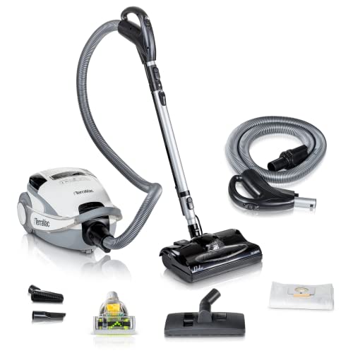 Prolux TerraVac Quiet 5 Speed Canister Vacuum Cleaner with HEPA Filtration and Electric Powerhead