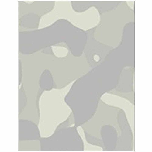 Camouflage Stationery Letter Paper – Military Theme Design – Gift – Business – Office – Party – School Supplies (Full)