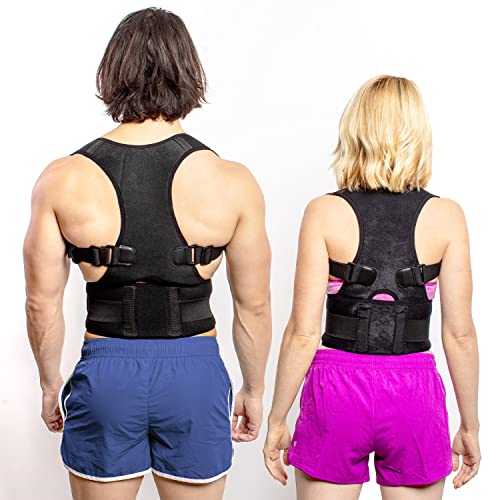 FlexGuard Posture Corrector for Women and Men – Back Brace for Posture, Adjustable Back Support Straightener Shoulder Posture Support for Pain Relief, Body Correction, Large