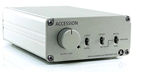 Graham Slee Accession phono preamp – Silver finish