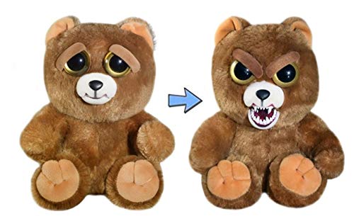 Feisty Pets Sir Growls-A-Lot- Plush Stuffed Bear that Turns Feisty with a Squeeze, 8.5″