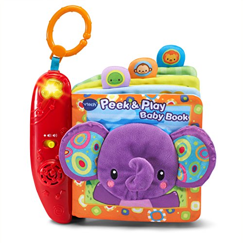 VTech Baby Peek and Play Baby Book Amazon Exclusive, Purple