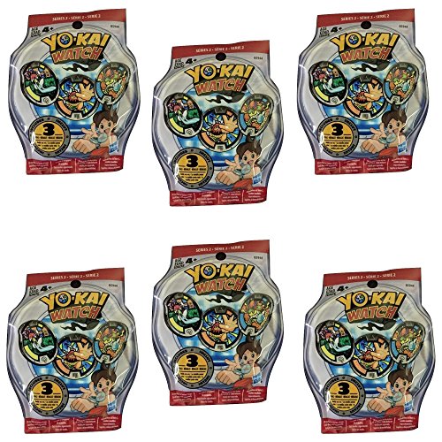 Yo-Kai Series 2 Medals – Six Blind Bags Bundle – 18 Random Medals