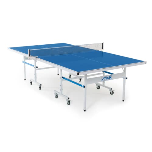 STIGA XTR Professional Table Tennis Tables – All Weather Aluminum Waterproof Indoor / Outdoor Design with Net & Post – 10 Minute Easy Assembly Ping-Pong Table with Compact Storage