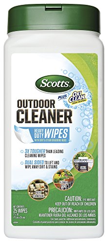 Scotts Outdoor Cleaner Plus OxiClean Heavy Duty Wipes