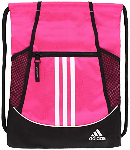 adidas Alliance 2 Sackpack, Pink,Black,White, One Size