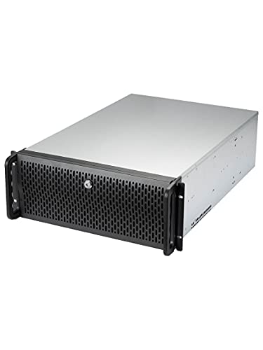 Rosewill 4U Server Chassis 15 Bay Server Case 15x 3.5 HDD Bays, E-ATX Board, Rackmount Server Case, Include Front 6X 120mm Fans Rear 2X 80mm Fans Metal Rack Mount Computer Case 25″ Deep, RSV-L4500U