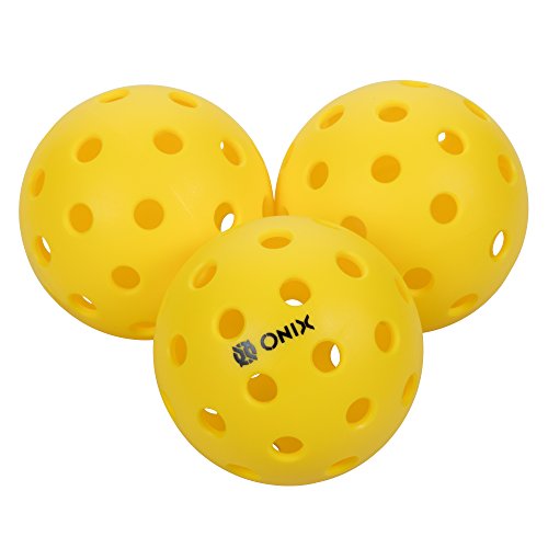 Onix Pure 2 Outdoor Pickleball Balls Weighted Heavier for Extreme Outdoor Conditions