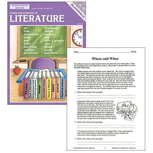 McDonald Publishing MC-R242 Forms and Elements of Literature Reproducible Book, 0.4″ Height, 8.5″ Wide, 11″ Length