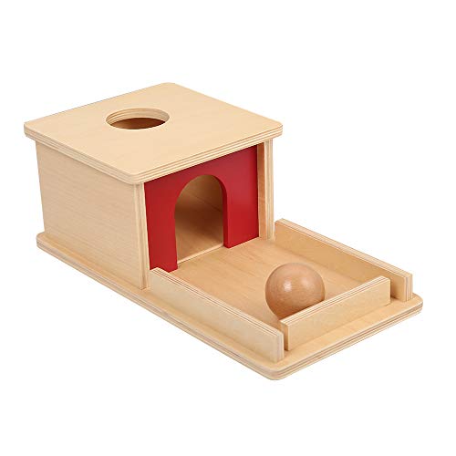 LEADER JOY Montessori Materials Object Permanence Box with Tray and Ball Object 6-12 Month Infant 1 2 3 Years Babies Toddlers Learning Material