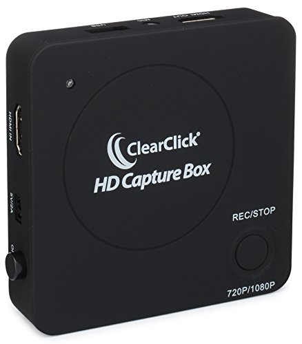 ClearClick HD Capture Box – Capture Video from Gaming Devices & HDMI Sources (No Computer Required)