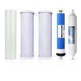 CFS – 5 Pack Water Systems Filter Cartridges Compatible with MAX-ES50 50 GPD Models – Remove Bad Taste & Odor – Whole House Replacement Water Filter Cartridge