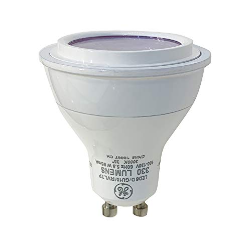 GE Lighting 92323 LED 5.5-watt (50-watt replacement), 330-lumen MR16 Light Bulb with GU10 Base Reveal, 1-Pack by GE Lighting