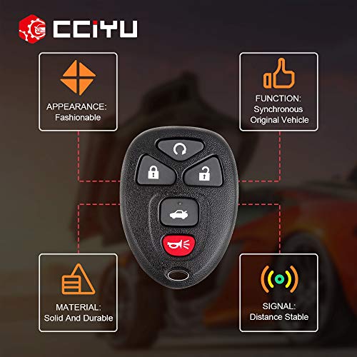 cciyu Keyless Entry Remote Smart Key Fob Shell Case 2005-2008 Fit for Buick Allure 3.6L 2005-2009 Fit for Buick Allure 3.8L 5 Buttons KOBGT04A,22733524,22733524 | The Storepaperoomates Retail Market - Fast Affordable Shopping
