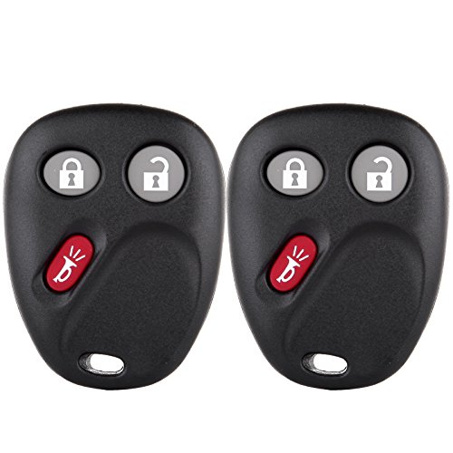 ECCPP 2X Case Shell Keyless Entry Remote Key Fob Replacement for Chevy for Silverado for Suburban Series for SSR for Tahoe for Equinox for Buick for Pontiac for Cadillac for Saturn LHJ011B 21997127B