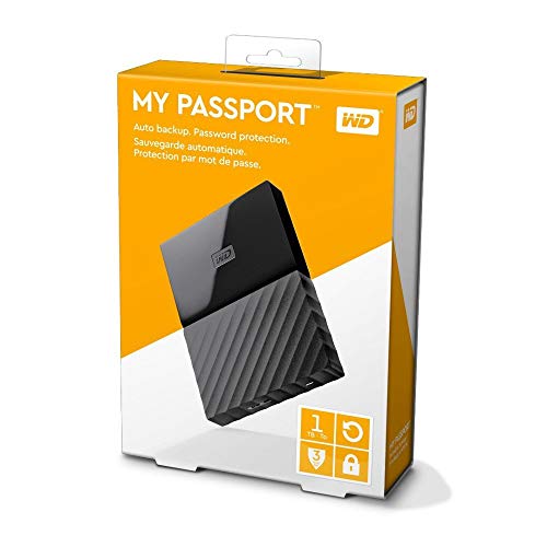 WD 1TB Black My Passport Portable External Hard Drive – USB 3.0 – WDBYNN0010BBK-WESN | The Storepaperoomates Retail Market - Fast Affordable Shopping