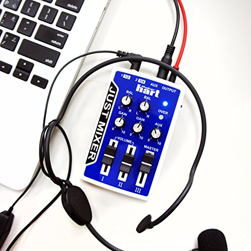 JUST MIXER Audio Mixer – Battery/USB Powered Portable Pocket Audio Mixer w/ 3 Stereo Channels (3.5mm) Plus On/Off Switch/Blue | The Storepaperoomates Retail Market - Fast Affordable Shopping