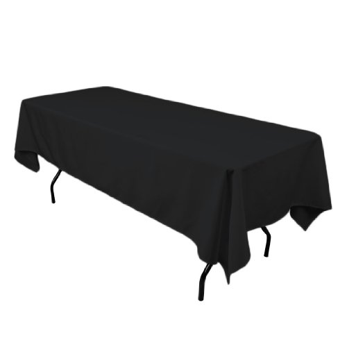 Economic Tablecloth 60×125 Black Polyester By Runner Linens Factory