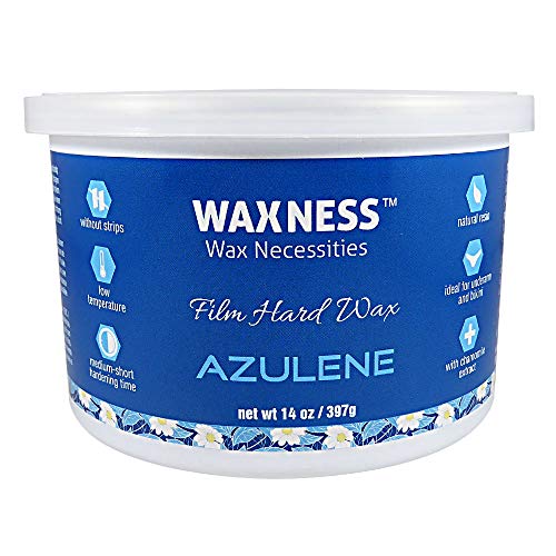 Wax Necessities Waxness Azulene Stripless Hard Wax Tin 14 Ounces