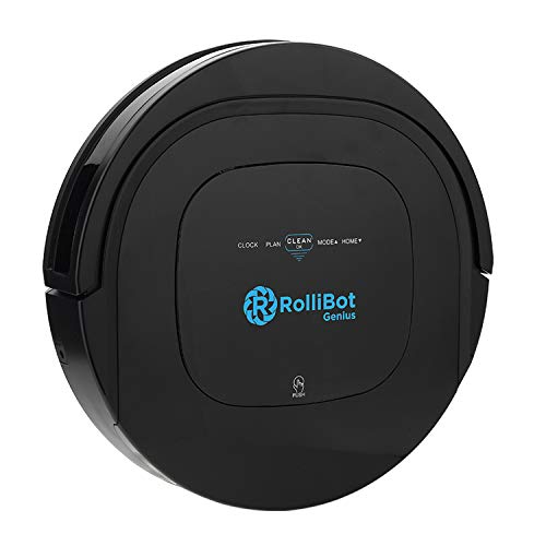 Rollibot Genius BL800 – Robotic Vacuum Cleaner. Vacuums, Sweeps, and Wet Mops Hard Surfaces and Carpet.
