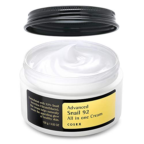 COSRX Snail Mucin 92% Repair Cream 3.52 oz, Daily Face Gel Moisturizer for Dry Skin, Sensitive Skin, Not Tested on Animals, No Parabens, No Sulfates, No Phthalates, Korean Skincare (Small, 3.52 OZ)