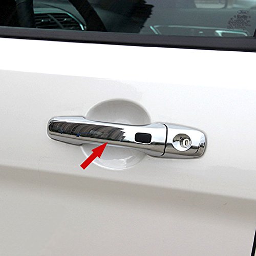 Fit for Ford Explorer 2015 2016 2017 2018 with Smart Keyhole Door Handle Cover Trim Trims Chrome