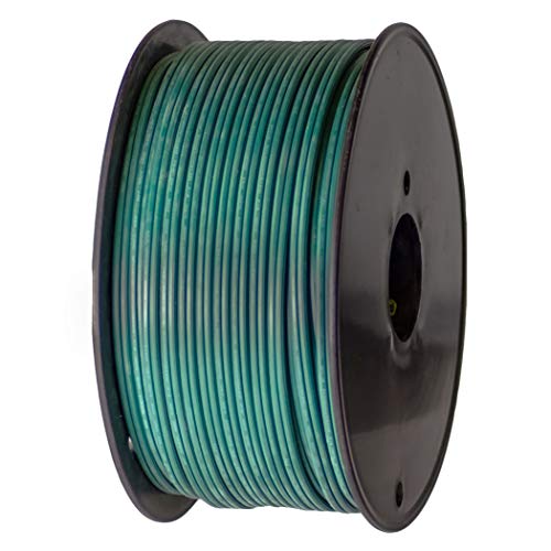 Holiday Lighting Outlet Green SPT-2 Commercial-Grade Bulk Blank Wire | 18 AWG 10 Amps | 250-Foot Spool Green Zip Wire