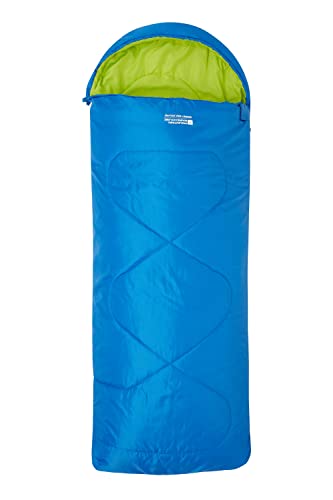Mountain Warehouse Summit Mini Sleeping Bag – Square Camping Bag Cobalt