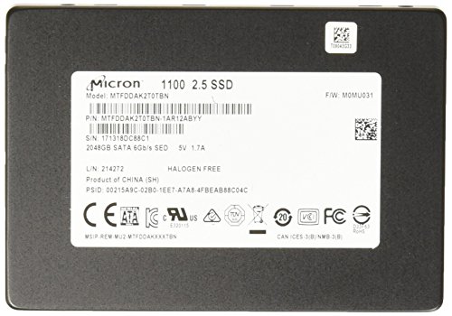 Micron 1100 2TB SATA 6Gb/s 2.5-inch MTFDDAK2T0TBN-1AR1ZABYY