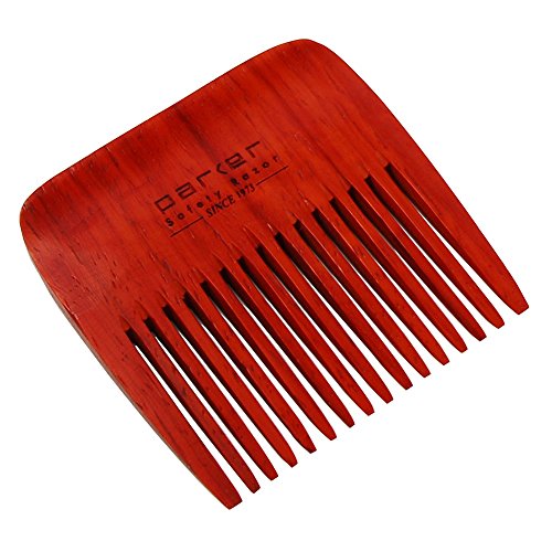 Parker’s Premium Rosewood Wide Tooth Beard Comb with Jute Pouch