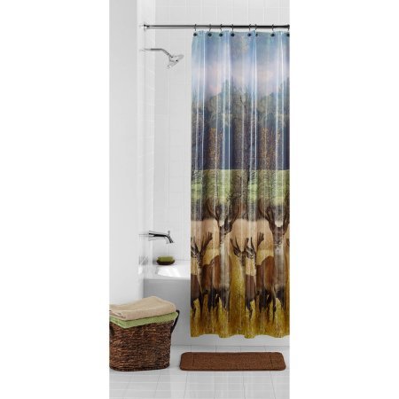 Mainstays Deer Peva Shower Curtain