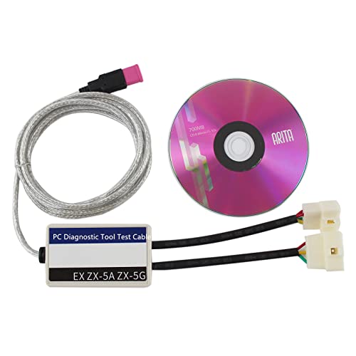 SINOCMP PC Diagnostic Tool for Hitachi EX & ZX Series Excavator Hitachi Diagnostic Tool Test Cable V 2.48, 3 Month Warranty