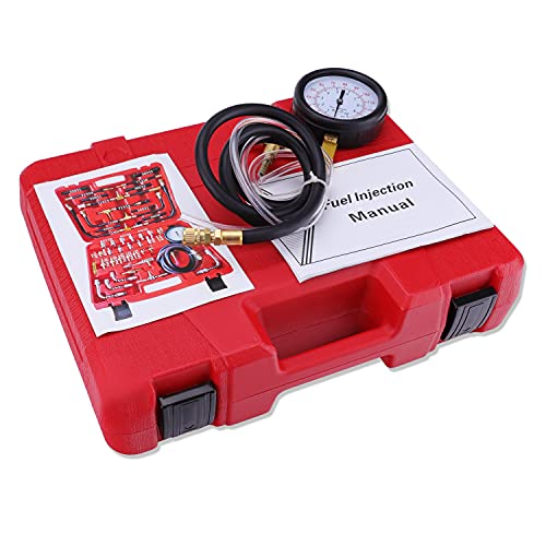 BETOOLL Pro Fuel Injection Pressure Tester Kit Gauge 0-140 PSI | The Storepaperoomates Retail Market - Fast Affordable Shopping