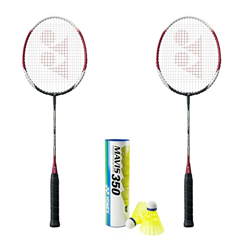 YONEX Basic 4000 Mavis 350 Yellow Medium Badminton Combo Set | The Storepaperoomates Retail Market - Fast Affordable Shopping