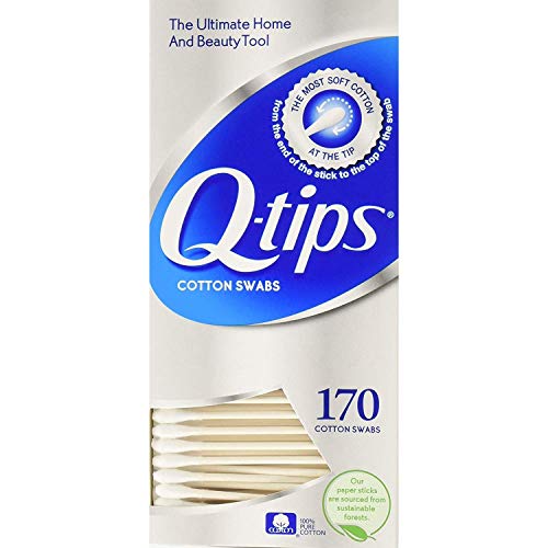 Q-Tips Cotton Swabs 170 Count (Pack of 2) by Q-Tips