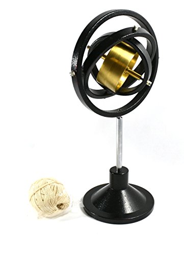 Eisco Labs Premium Gyroscope – Fitted on High Quality Metal Stand – Includes String
