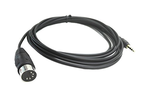 5-Pin DIN-Male Cable, 5 Pin Din MIDI Plug to 3.5mm(1/8in) TRS Stereo Male Jack Stereo Audio Cable for Playing The Electronic Musical Instrument Signal Output 3m (10 feet,3.5M-5 DIN M)
