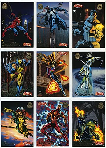 200 Card Gift Box Containing Assorted Fleer and Skybox Marvel Cards From 1993-1996 Including assorted cards from the following sets: Marvel Masterpieces, Marvel Universe, Ultra Xmen, Fleer Spiderman and a Bonus Limited Edition Insert Card