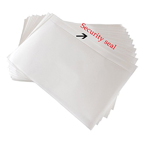 SJPACK 7.5″ x 5.5″ Clear Adhesive Top Loading Packing List, Label Envelopes Pouches – 100 packs
