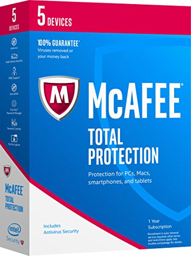 McAfee 2017 Total Protection-5 Devices [Key Code]