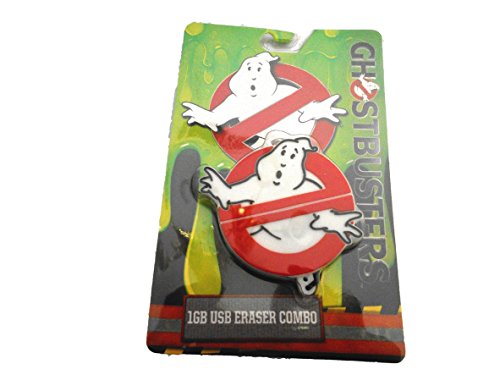 Ghostbusters 2016 Logo Movie/TV Theme 1GB USB Drive & Eraser Combo