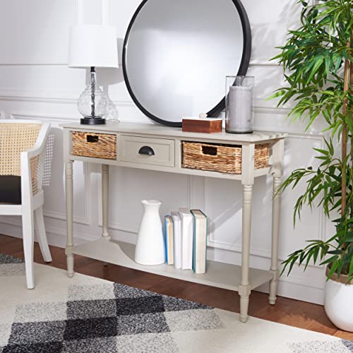 Safavieh Home Collection Christa Vintage Grey 3-Drawer Storage Console Table