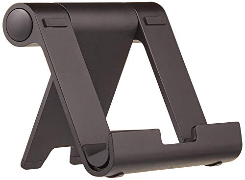 Amazon Basics Multi-Angle Portable Stand for iPad Tablet, E-reader and Phone – Black