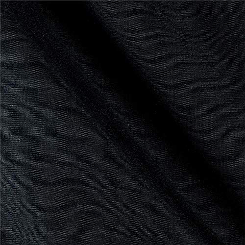 60″ Poly Cotton Broadcloth Black, Fabric by the Yard